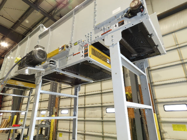 Hytrol HSS 37"x 15' Slider Bed Conveyor 35" Belt 3Hp 3PH Center Drive 120fpm