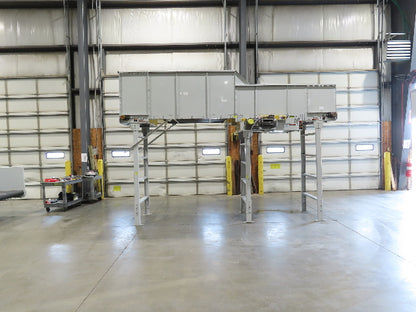 Hytrol HSS 37"x 15' Slider Bed Conveyor 35" Belt 3Hp 3PH Center Drive 120fpm