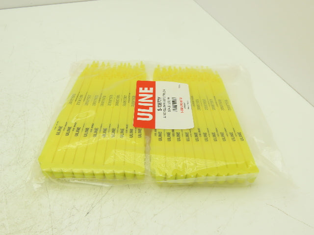 Uline S-13677Y Truck Safety Seals 8" Yellow Plastic Security Numbers Lot of 1000