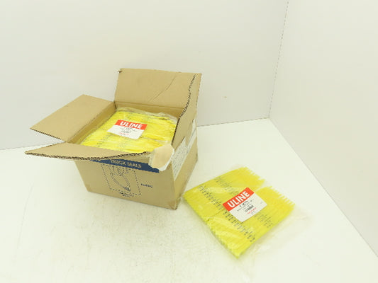 Uline S-13677Y Truck Safety Seals 8" Yellow Plastic Security Numbers Lot of 1000