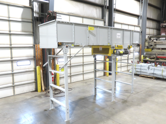 Hytrol BPC 43"x 15' Slider Bed Conveyor 41"Belt 3Hp 3PH Center Drive 120fpm 98"H