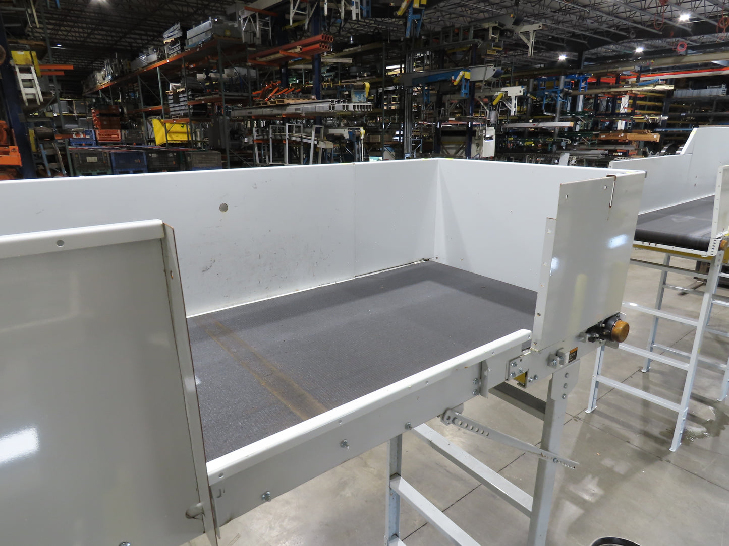 Hytrol BPC 43"x 15' Slider Bed Conveyor 41"Belt 3Hp 3PH Center Drive 120fpm 98"H