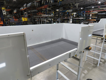 Hytrol BPC 43"x 15' Slider Bed Conveyor 41"Belt 3Hp 3PH Center Drive 120fpm 98"H