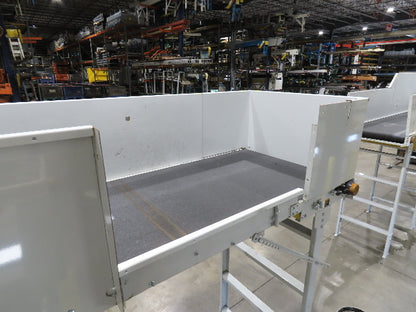 Hytrol BPC 43"x 15' Slider Bed Conveyor 41"Belt 3Hp 3PH Center Drive 120fpm 98"H