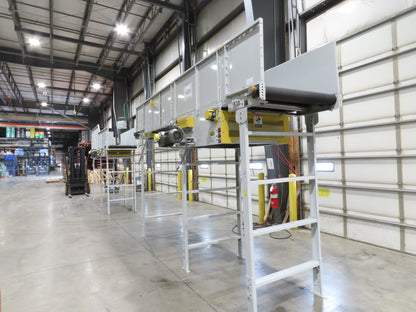 Hytrol BPC 43"x 15' Slider Bed Conveyor 41"Belt 3Hp 3PH Center Drive 120fpm 98"H