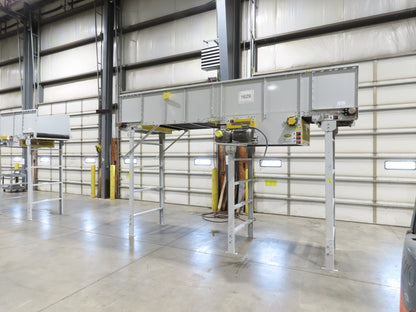 Hytrol BPC 43"x 15' Slider Bed Conveyor 41"Belt 3Hp 3PH Center Drive 120fpm 98"H