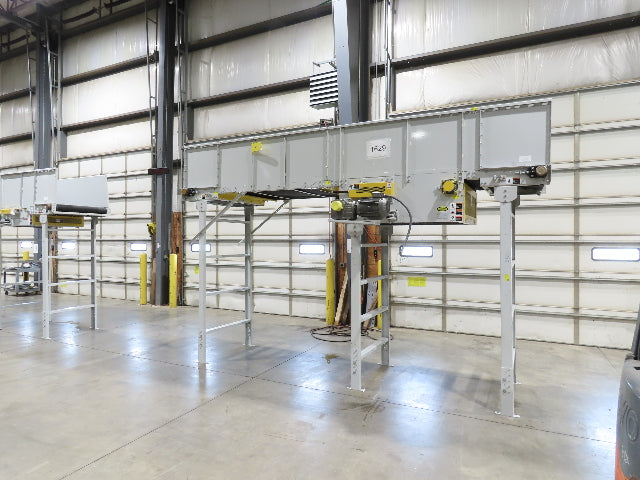 Hytrol BPC 43"x 15' Slider Bed Conveyor 41"Belt 3Hp 3PH Center Drive 120fpm 98"H