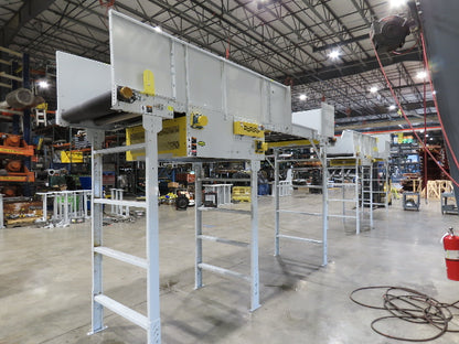 Hytrol BPC 43"x 15' Slider Bed Conveyor 41"Belt 3Hp 3PH Center Drive 120fpm 98"H