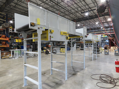 Hytrol BPC 43"x 15' Slider Bed Conveyor 41"Belt 3Hp 3PH Center Drive 120fpm 98"H