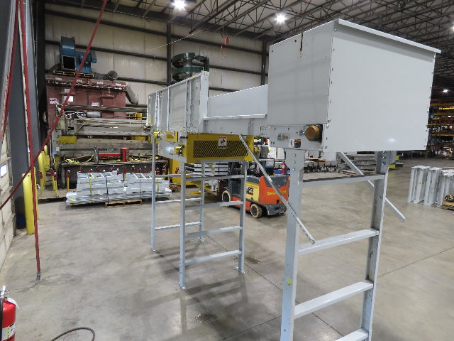 Hytrol BPC 43"x 15' Slider Bed Conveyor 41"Belt 3Hp 3PH Center Drive 120fpm 98"H