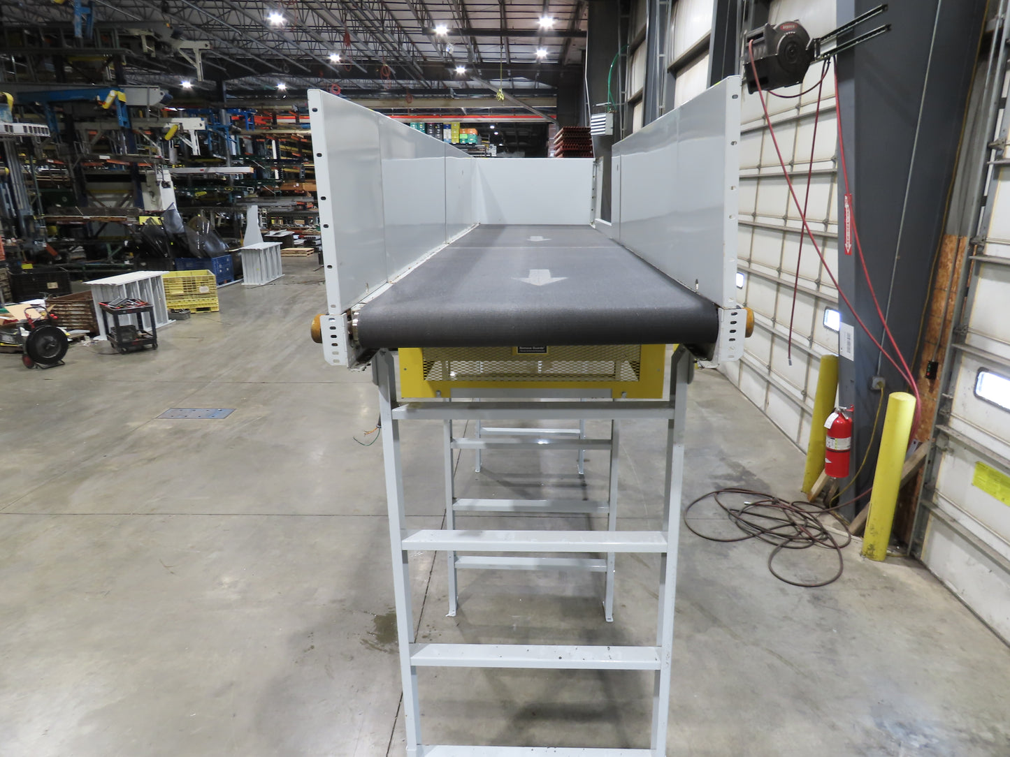 Hytrol BPC 43"x 15' Slider Bed Conveyor 41"Belt 3Hp 3PH Center Drive 120fpm 98"H