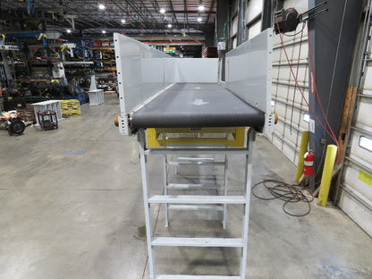 Hytrol BPC 43"x 15' Slider Bed Conveyor 41"Belt 3Hp 3PH Center Drive 120fpm 98"H