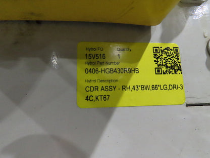 Hytrol BPC 43"x 15' Slider Bed Conveyor 41"Belt 3Hp 3PH Center Drive 120fpm 98"H