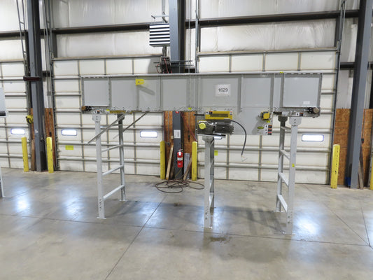 Hytrol BPC 43"x 15' Slider Bed Conveyor 41"Belt 3Hp 3PH Center Drive 120fpm 98"H