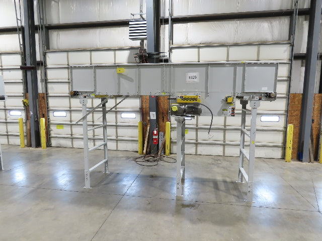 Hytrol BPC 43"x 15' Slider Bed Conveyor 41"Belt 3Hp 3PH Center Drive 120fpm 98"H