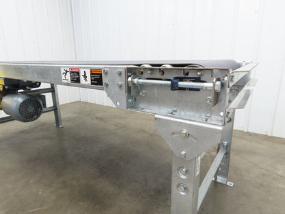 29"W x 7' Slider Bed Conveyor 24"Belt 1/2Hp 230/460V 3PH End Drive 64fpm