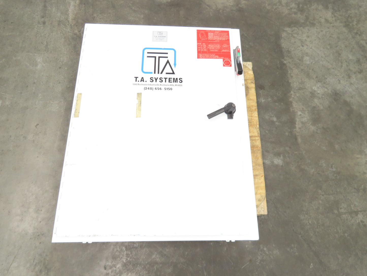 Hoffman A48SA3810 Electrical Enclosure 48x38x10" 60A Disconnect Backpanel