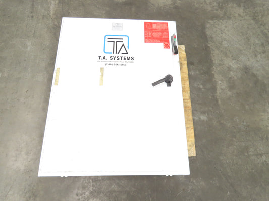 Hoffman A48SA3810 Electrical Enclosure 48x38x10" 60A Disconnect Backpanel