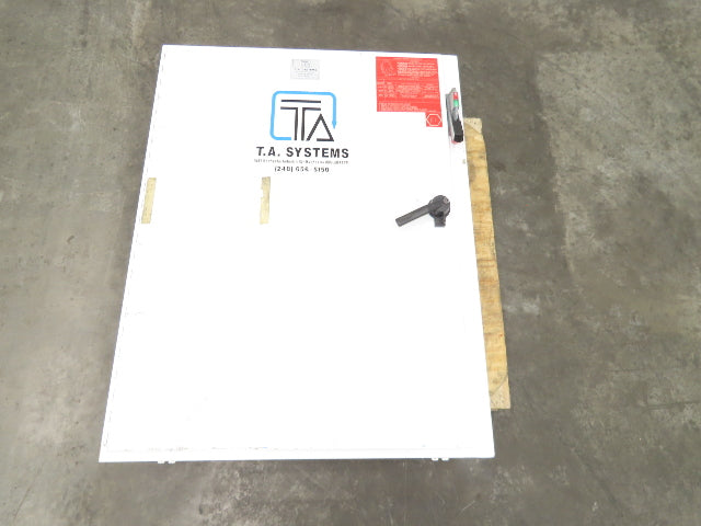 Hoffman A48SA3810 Electrical Enclosure 48x38x10" 60A Disconnect Backpanel