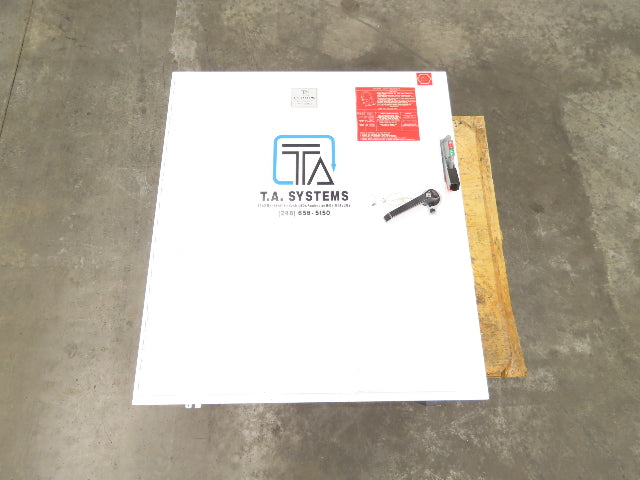 Hoffman A42SA3812 Electrical Enclosure 42x38x12" 60A Disconnect Backpanel