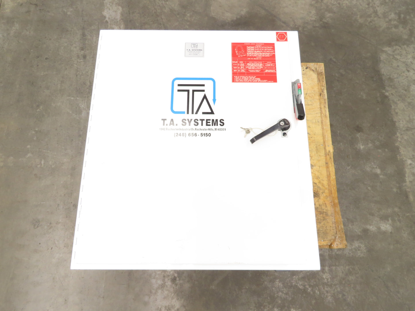 Hoffman A42SA3812 Electrical Enclosure 42x38x12" 60A Disconnect Backpanel