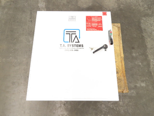 Hoffman A42SA3812 Electrical Enclosure 42x38x12" 60A Disconnect Backpanel