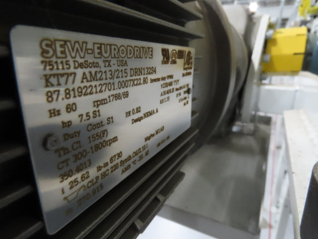 Hytrol HSS 43"x 63' Slider Bed Conveyor 41" Belt 7.5Hp 3PH Center Drive