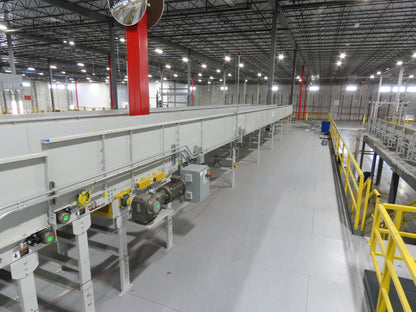 Hytrol HSS 43"x 63' Slider Bed Conveyor 41" Belt 7.5Hp 3PH Center Drive