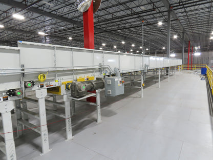 Hytrol HSS 43"x 63' Slider Bed Conveyor 41" Belt 7.5Hp 3PH Center Drive