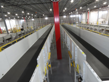 Hytrol HSS 43"x 63' Slider Bed Conveyor 41" Belt 7.5Hp 3PH Center Drive