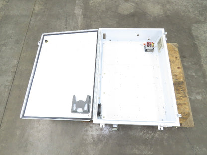 Hoffman A-423008LP Electrical Enclosure 42x30x10" 30A Disconnect Backpanel