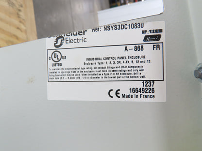 Schneider Electric A-868 Sarel Electrical Enclosure 1000x800x300mm NEMA 12