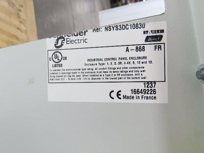 Schneider Electric A-868 Sarel Electrical Enclosure 1000x800x300mm NEMA 12