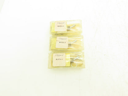 Clippard MJTV-4 Pneumatic Air Valve 4-Way 300psig Brass 1/8" NPT Lot of 3