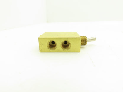Clippard MJTV-4 Pneumatic Air Valve 4-Way 300psig Brass 1/8" NPT Lot of 3