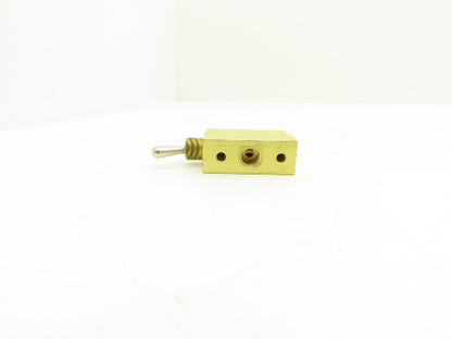 Clippard MJTV-4 Pneumatic Air Valve 4-Way 300psig Brass 1/8" NPT Lot of 3