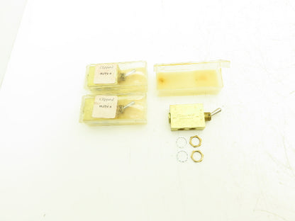 Clippard MJTV-4 Pneumatic Air Valve 4-Way 300psig Brass 1/8" NPT Lot of 3