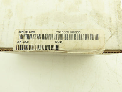 Harting 16 Pin 15/16A 500V 250v Connector Set Lot of 2 Sets