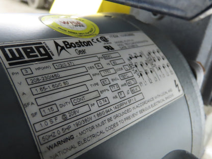 25"W x 7' Slider Bed Conveyor 20"Belt 1/2Hp 230/460V 3PH End Drive 64fpm