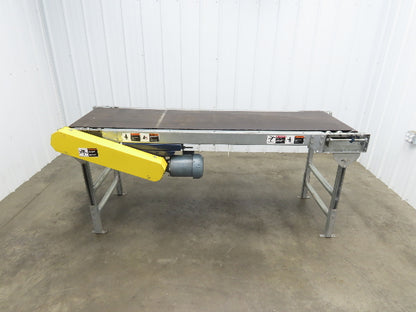 25"W x 7' Slider Bed Conveyor 20"Belt 1/2Hp 230/460V 3PH End Drive 64fpm
