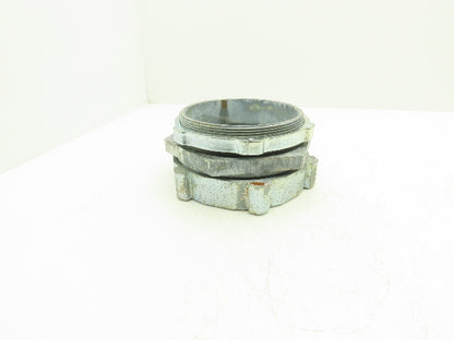 EGS 4Q-600 LiquidTight Connector 6" Straight With Sealing Ring & Locknut O-Z