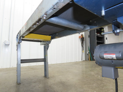 17"W x 7' Slider Bed Conveyor 12"Belt .17Hp 115/230V 1PH End Drive 60fpm Adj Ht
