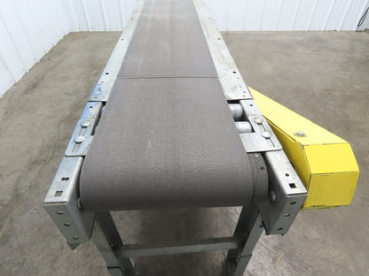 17"W x 7' Slider Bed Conveyor 12"Belt .17Hp 115/230V 1PH End Drive 60fpm Adj Ht