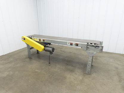 17"W x 7' Slider Bed Conveyor 12"Belt .17Hp 115/230V 1PH End Drive 60fpm Adj Ht