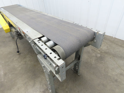 17"W x 7' Slider Bed Conveyor 12"Belt .17Hp 115/230V 1PH End Drive 60fpm Adj Ht