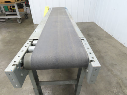 17"W x 7' Slider Bed Conveyor 12"Belt .17Hp 115/230V 1PH End Drive 60fpm Adj Ht