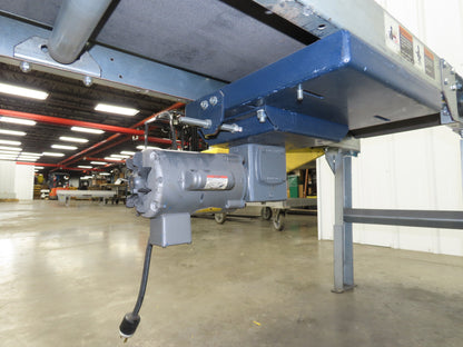 17"W x 7' Slider Bed Conveyor 12"Belt .17Hp 115/230V 1PH End Drive 60fpm Adj Ht