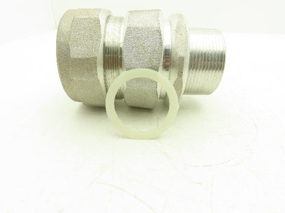 EGS JMC-251-250 Aluminum MC Corrugated Cable Connector 2.5" Straight O-Z