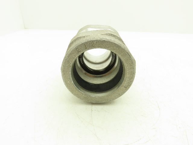 EGS JMC-251-250 Aluminum MC Corrugated Cable Connector 2.5" Straight O-Z