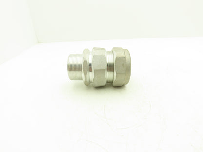 EGS JMC-251-250 Aluminum MC Corrugated Cable Connector 2.5" Straight O-Z